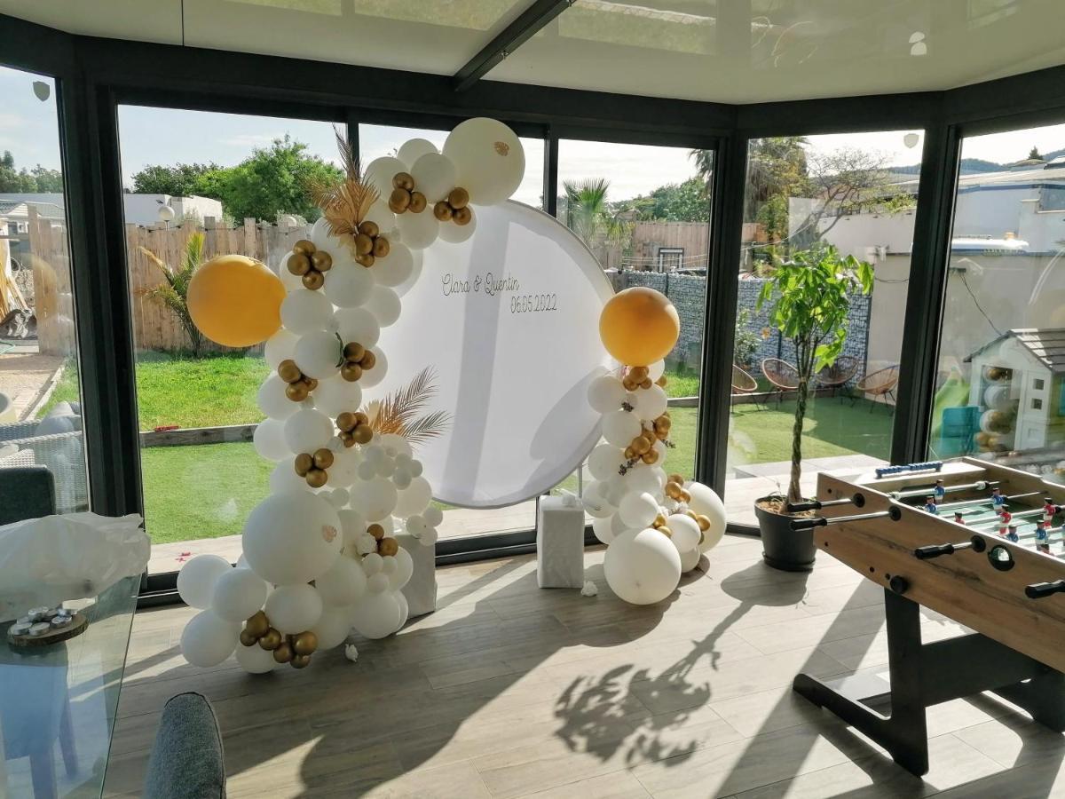 Villa Dali La Garde 260M2 Jacuzzi, Sauna, Piscine, Jardin 500M2, 5 Minutes De La Plage Ngoại thất bức ảnh